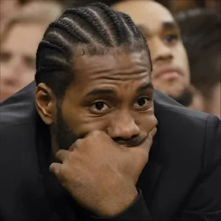🏀 emoji Kawhi Leonard🌺| @suoksiiiopinion Telegram sticker 19 of 40