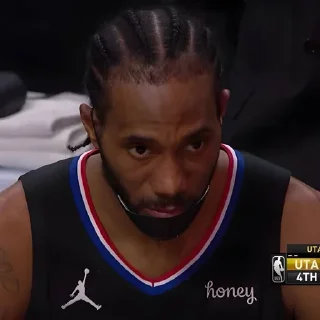 🏀 emoji Kawhi Leonard🌺| @suoksiiiopinion Telegram sticker 7 of 40