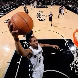 🏀 emoji Kawhi Leonard🌺| @suoksiiiopinion Telegram sticker 13 of 40