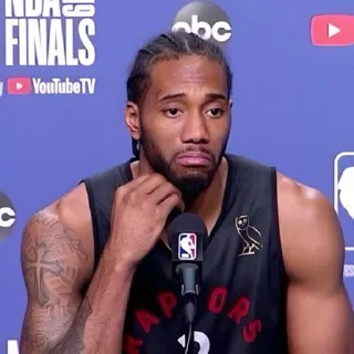 🏀 emoji Kawhi Leonard🌺| @suoksiiiopinion Telegram sticker 2 of 40