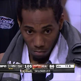 🏀 emoji Kawhi Leonard🌺| @suoksiiiopinion Telegram sticker 15 of 40