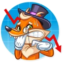 Sticker from Millionaire Fox