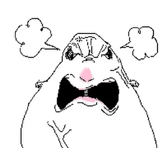 🤬 emoji hampter by almarts27 Telegram sticker 7 of 105