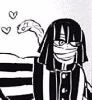🐍 emoji ♡ > Obanai~Iguro <♡ Telegram sticker 12 of 68