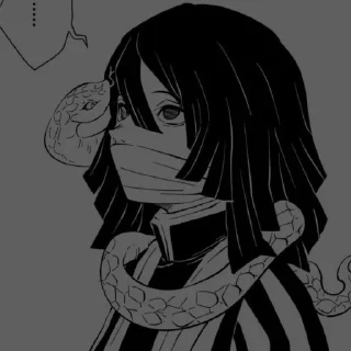 ♠️ emoji ˗ˏˋ 伊黒小芭内ꜜ.ﾐ @r1nsu8 Telegram sticker 1 of 84