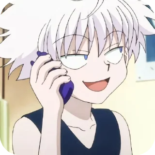 😇 emoji Киллуа Золдик, стикеры Нура Telegram sticker 16 of 36