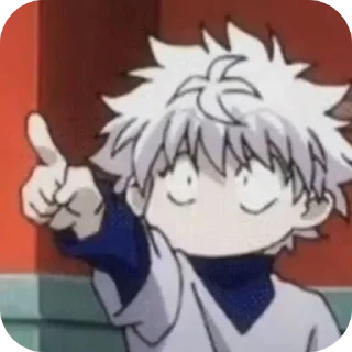 👆 emoji Киллуа Золдик, стикеры Нура Telegram sticker 8 of 36