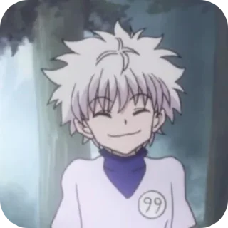 😊 emoji Киллуа Золдик, стикеры Нура Telegram sticker 20 of 36