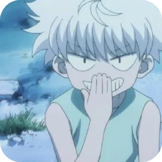 😁 emoji Киллуа Золдик, стикеры Нура Telegram sticker 11 of 36