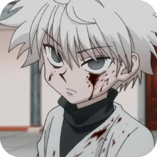 🙁 emoji Киллуа Золдик, стикеры Нура Telegram sticker 2 of 36
