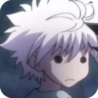 🤨 emoji Киллуа Золдик, стикеры Нура Telegram sticker 13 of 36