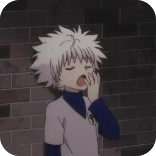 🥱 emoji Киллуа Золдик, стикеры Нура Telegram sticker 9 of 36