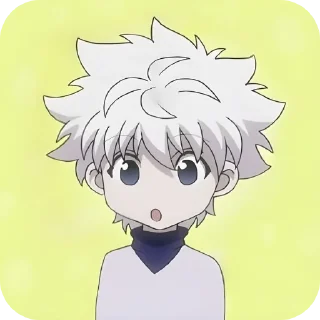 😮 emoji Киллуа Золдик, стикеры Нура Telegram sticker 4 of 36