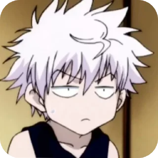 🥲 emoji Киллуа Золдик, стикеры Нура Telegram sticker 24 of 36