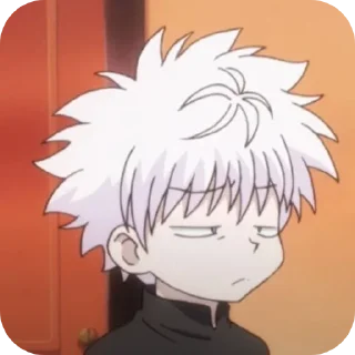 🤨 emoji Киллуа Золдик, стикеры Нура Telegram sticker 19 of 36