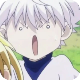 😮 emoji Киллуа Золдик, стикеры Нура Telegram sticker 14 of 36