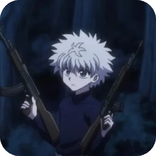🏹 emoji Киллуа Золдик, стикеры Нура Telegram sticker 6 of 36