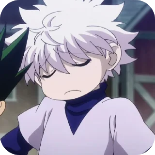 👄 emoji Киллуа Золдик, стикеры Нура Telegram sticker 17 of 36