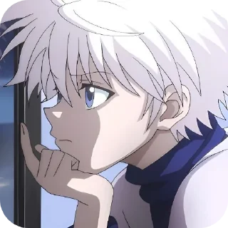 🤔 emoji Киллуа Золдик, стикеры Нура Telegram sticker 1 of 36