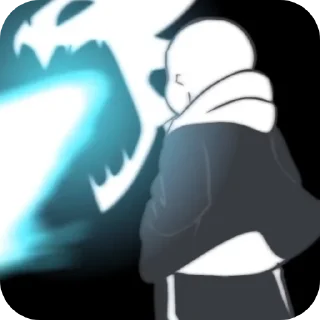 😖 emoji Glitchtale sans - @Lazy_Bonehead_Sans Telegram sticker 19 of 81
