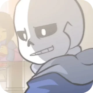 😠 emoji Glitchtale sans - @Lazy_Bonehead_Sans Telegram sticker 12 of 81