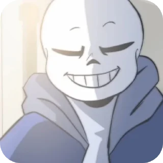 🙂 emoji Glitchtale sans - @Lazy_Bonehead_Sans Telegram sticker 7 of 81