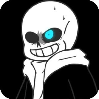 😠 emoji Glitchtale sans - @Lazy_Bonehead_Sans Telegram sticker 22 of 81