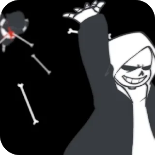 😞 emoji Glitchtale sans - @Lazy_Bonehead_Sans Telegram sticker 18 of 81