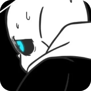 😞 emoji Glitchtale sans - @Lazy_Bonehead_Sans Telegram sticker 24 of 81