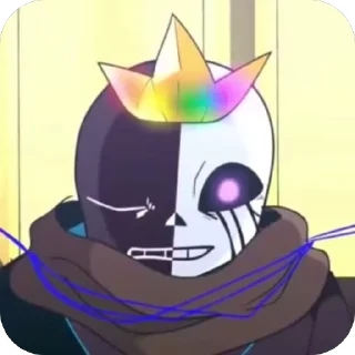 Sticker from Multiverse!King Sans @UndertaleDeltaruneStickersArts