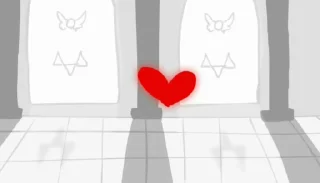 Sticker from Glitchtale part 1
