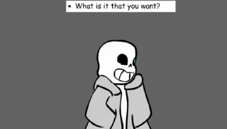 Sticker from Glitchtale part 1