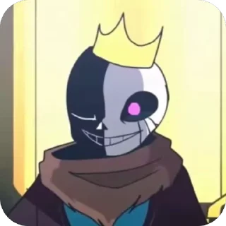 Sticker from Multiverse!King Sans @UndertaleDeltaruneStickersArts