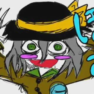 😊 emoji Koishi Komeji's Heart-Throbbing Adventure Telegram sticker 7 of 105