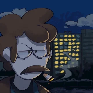 🫤 emoji John spooky month my love Telegram sticker 10 of 17