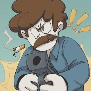 👮‍♂ emoji John spooky month my love Telegram sticker 9 of 17