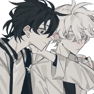 📷 emoji 🖤⃝🤍 Telegram sticker 16 of 120
