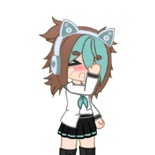 😖 emoji Нацу от @niqici Telegram sticker 7 of 24