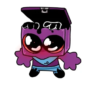 Sticker from Dandy's World silly twisteds.
