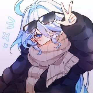 ✌ emoji стикер пак с фуриной от @xxie_ Telegram sticker 16 of 20
