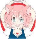 👍 emoji A Cute Little Cat Girl Telegram sticker 23 of 40