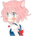 😊 emoji A Cute Little Cat Girl Telegram sticker 5 of 40