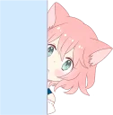 👀 emoji A Cute Little Cat Girl Telegram sticker 9 of 40