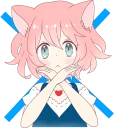 ❌ emoji A Cute Little Cat Girl Telegram sticker 24 of 40