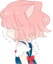 😣 emoji A Cute Little Cat Girl Telegram sticker 21 of 40