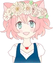😇 emoji A Cute Little Cat Girl Telegram sticker 11 of 40