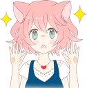 ✨ emoji A Cute Little Cat Girl Telegram sticker 8 of 40
