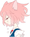 😢 emoji A Cute Little Cat Girl Telegram sticker 20 of 40