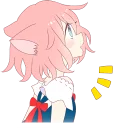 🐱 emoji A Cute Little Cat Girl Telegram sticker 15 of 40