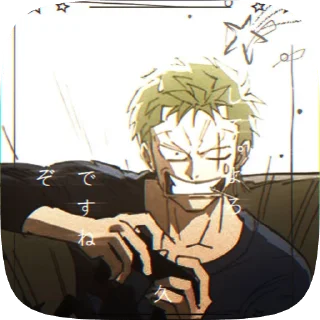 Sticker from ☘️ZORO¦by` @ShowTimesh